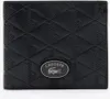 LACOSTE Cuir porte-monnaie Monogramm Billfold Coin Noir Voir les images du produit 5