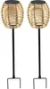 Set Mit 2 Solar Erdspießleuchten BAVINA h72cm Produktbild-Vorschau 1