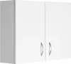 A white wall cabinet with two doors. Náhled obrázku produktu