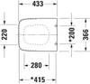 Duravit PuraVida WC-Sitz 0069190000 weiss, Scharniere Produktbild-Vorschau 1