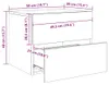 vidaXL Wand-Nachttische mit LED-Leuchten 2 Stk. Schwarz Produktbild-Vorschau 8