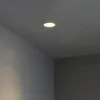 A recessed ceiling light fixture is shown in the corner of a room. Produktbild-Vorschau