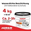 Jurga Dachfarbe Weiß 4kg, Sockelfarbe WASSERDICHT, Produktbild-Vorschau 1