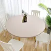Runde Vinyl-Tischdecke mit elastischem Rand, wasserdichte, Produktbild-Vorschau 1