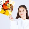 Hahn Metallschild XXL in 28x38 cm mit Spruch: Ich krähe Produktbild-Vorschau 3