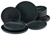 CreaTable Uno Black Tellerset 12-tlg Steinzeug Produktbild-Vorschau 1