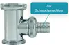Abfluss Zwischenstück für Siphon, 1 1/4" x 1 1/4", Messing Produktbild-Vorschau 3