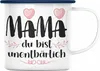 Trendation - Mutter Mama Emaille Tasse Geschenk von Tochter Produktbild-Vorschau 1