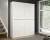 Garderobenschrank "Nevada" in weiß Schuhschrank 148x191 cm, Produktbild-Vorschau 3
