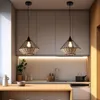LQWELL Pendellampe， Retro Hängelampe Modern Hängeleuchte Produktbild-Vorschau 2