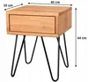 Nachttisch 40x44x35 Eiche, eine Schublade, Industrial-Stil Produktbild-Vorschau 4