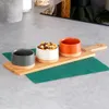 Excellent Houseware 4-teiliges Servierset, Keramik/Bambus, Produktbild-Vorschau 6