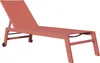 Sonnenliege BARBADOS aus Textilene Terracotta - Aluminium Produktbild-Vorschau 1