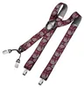 DonDon Herren Hosenträger 3,5 cm breit 4 Clips mit braunem Produktbild-Vorschau 1