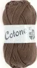 A ball of brown yarn on a white background. Produktbild-Vorschau