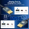 90 Winkel DisplayPort Kabel 2M, Nach Oben Abgewinkelter Produktbild-Vorschau 2