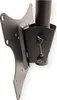 A close-up view of a black metal TV ceiling mount bracket. Produktbild-Vorschau