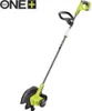 A Ryobi 18V ONE+ cordless string trimmer is shown against a white background. Podgląd zdjęcia produktu