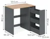 Armoire machine à laver Vicco Viktor Anthracite/Chêne de Voir les images du produit 2