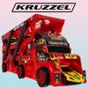 Kruzzel 22515 Kamion s autíčky červený Náhled obrázku produktu 4
