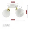 LUXOLAR - LED Deckenleuchte 2 flammig Weiß Gold E27 60 W - Produktbild-Vorschau 2