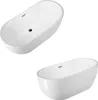 Freistehende Badewanne BOSTON 142 cm Produktbild-Vorschau 8
