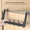 MODFU Türgarderobe Edelstahl Türhakenleiste zum Einhängen Produktbild-Vorschau 9