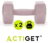 Dumbbell Set - 2 KG - Roze - Oefengewichten Productafbeelding-voorbeeld 3