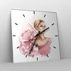 Wanduhr - Quadrat - Glasuhr - Frau Künstlerin Mode - Produktbild-Vorschau 4