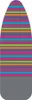 A striped ironing board cover on a white background. Podgląd zdjęcia produktu