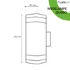 LUMILED Außenwandleuchte Wandlampe aussen Außenleuchte Wand Produktbild-Vorschau 17