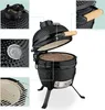 Barbecue Kamado Relaxdays, Ø 32 cm, barbecue en céramique Voir les images du produit 6