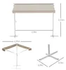 Outsunny Standmarkise Gartenmarkise mit Faltarm Terrasse Produktbild-Vorschau 3