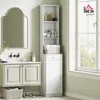 HOMCOM Badezimmerschrank hoch Badschrank Hochschrank schmal Produktbild-Vorschau 2