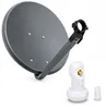 PremiumX Camping Sat Anlage 45cm Satellitenantenne Single Produktbild-Vorschau 1
