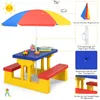 COSTWAY Kinder Sitzgruppe Sitzgarnitur Kindermöbel mit Produktbild-Vorschau 6