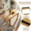 Ausziehbarer Esstisch 120-160x70x75cm Eicheoptik, Produktbild-Vorschau 3