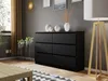 A modern living room scene with a black dresser, plants, and a floor lamp. Náhled obrázku produktu