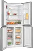 An open refrigerator with food items inside. Produktbild-Vorschau