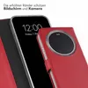 Libreria in vera pelle Selencia per Xiaomi 17 Ultra - Rosso Anteprima dell’immagine prodotto 4