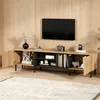 STILVORA TV-Schrank mit 2 Türen und offenem Stauraum, TV Produktbild-Vorschau 3