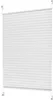 A white pleated blind or roller blind is shown hanging from a white background. Produktbild-Vorschau