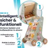 Laavir Holz-Lauflernwagen mit Aktivitätspanel - Baby Walker Produktbild-Vorschau 2