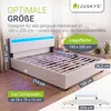 Juskys Polsterbett Lyon 180 x 200 cm mit Bettkasten, LED Produktbild-Vorschau 5