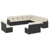 The Living Store 13-tlg. Garten-Sofagarnitur mit Kissen Produktbild-Vorschau 3