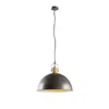 Lindby Hängeleuchte Holgar, grün, Holz, Metall, Ø 45 cm, Produktbild-Vorschau 1