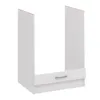 A white kitchen cabinet base unit with a drawer and a silver handle. Náhľad obrázku produktu