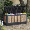 Keter Gartenbox Kentwood 350 Liter - Holzoptik Pinie - 132 Produktbild-Vorschau 7