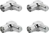 ARLI 4x TV Winkeladapter – IEC 9,5 mm 2x Stecker & 2x Produktbild-Vorschau 1