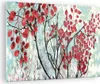 Bilder auf glas - Einteilig - Rot Blätter Zweige - 70x50cm Produktbild-Vorschau 1
